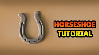 🔴 DIY How to Make a HORSESHOE - Easy Polymer Clay, plastilina and Fondant Cakes Tutorial