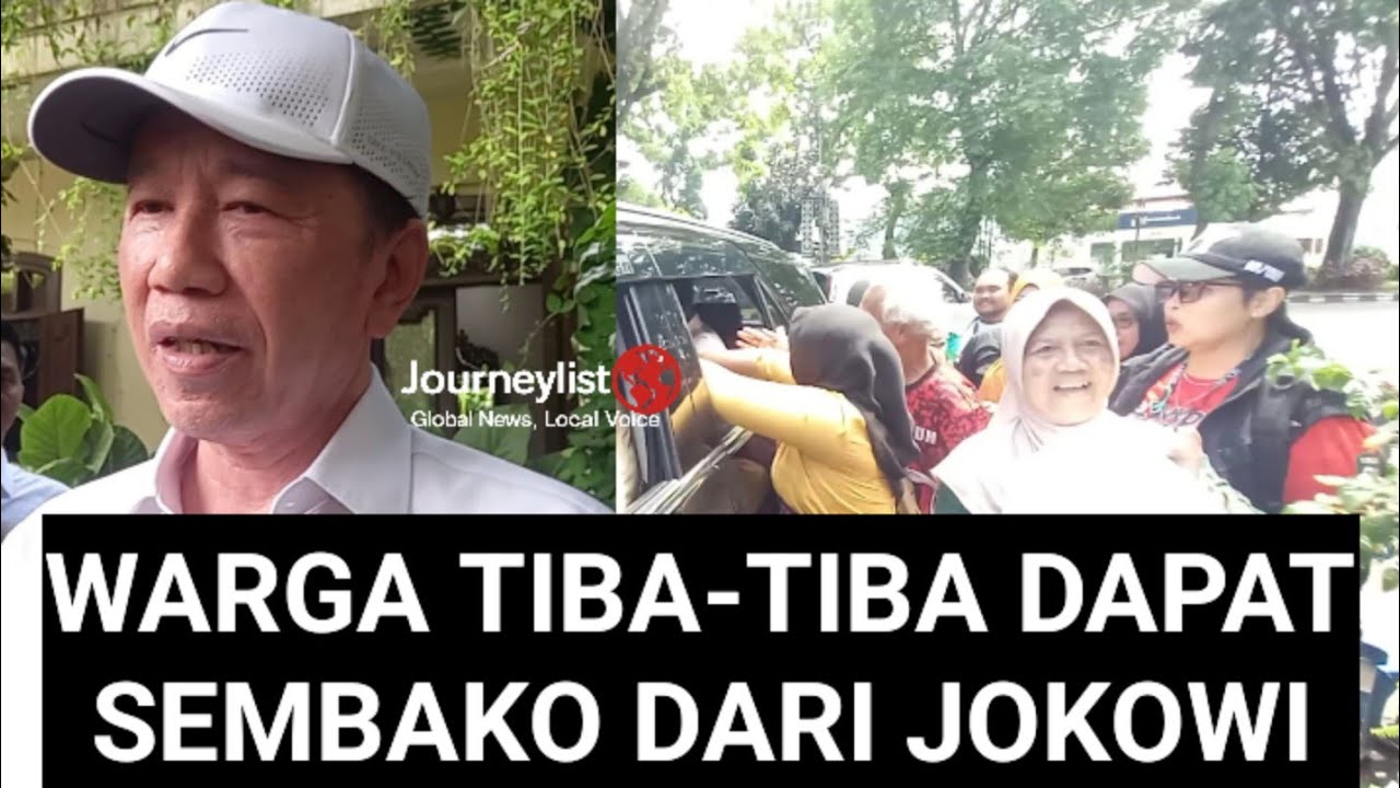 Berkah! Tiba-tiba Dapat Sembako Dari Jokowi 