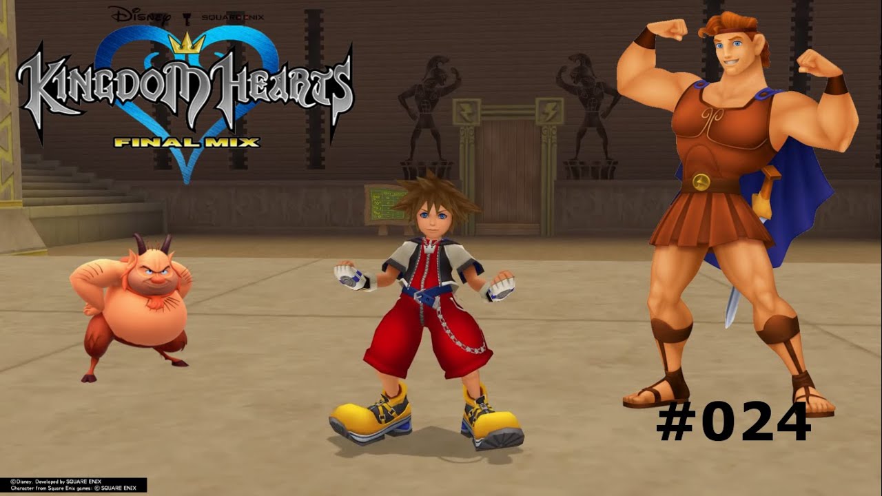 Kingdom Hearts Final Mix 024 KAMPF gegen HERCULES YouTube