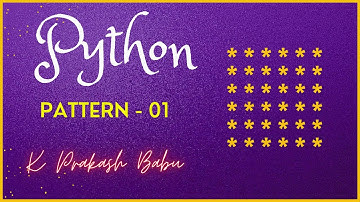 PYTHON PATTERN PROGRAM 01