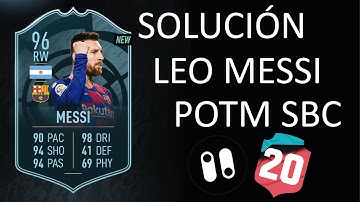 **LEO MESSI 96 LaLiga Santander POTM SBC SOLUTION** | FUT DRAFT 20 PACYBITS