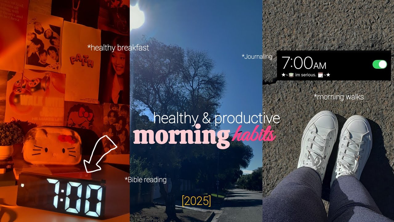 Lock In Morning Routine 2025 7am *PRODUCTIVE* morning routine + healthy habits to LOCK IN - YouTube