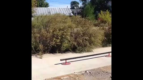 The first frontside boardslide I