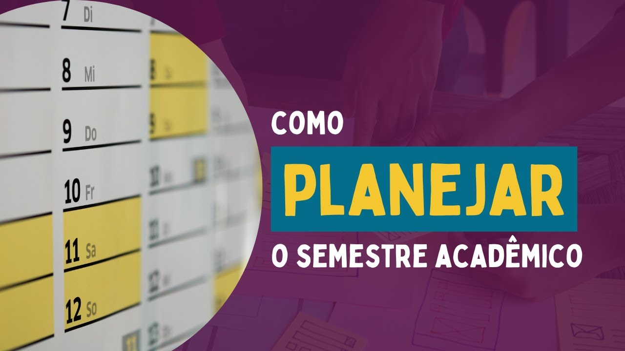 Planejamento do semestre letivo - YouTube