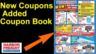 New Coupons Added July Coupon Book @ Harbor Freight