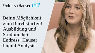 Deine Möglichkeit zum Durchstarten! Ausbildung und Studium bei Endress+Hauser Liquid Analysis