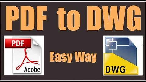 How do I convert a PDF to DWG in AutoCAD 2018| Just One click New 2020| Rauf Alam