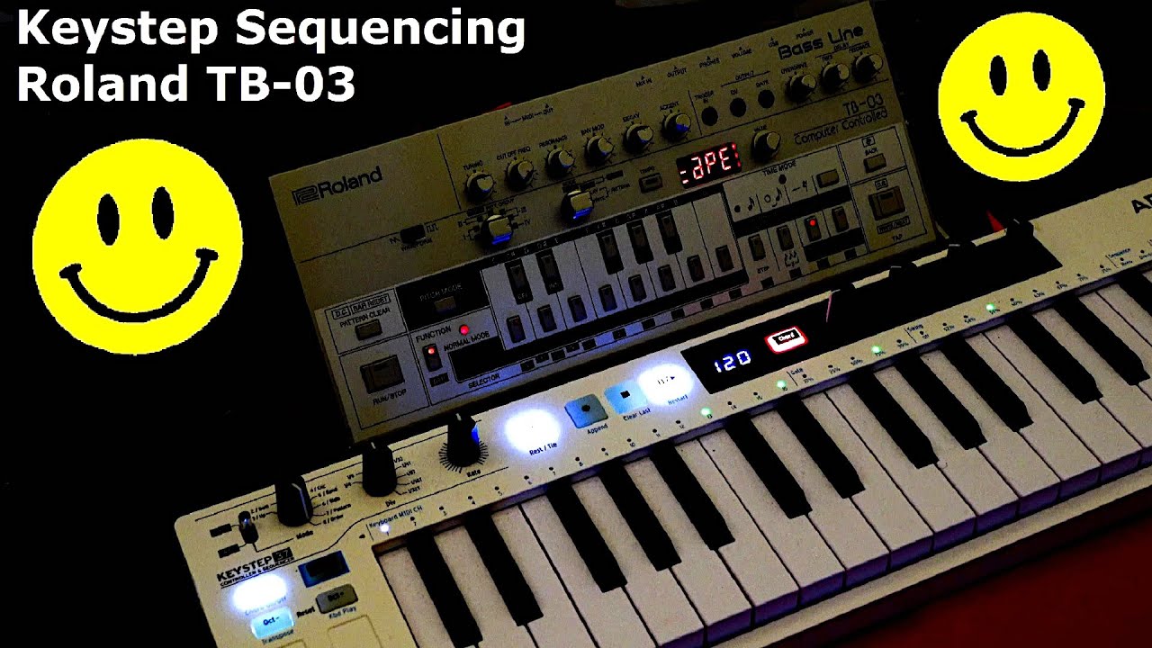 Sequencing Roland TB-03 With Arturia Keystep 37 - YouTube