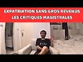 Expatriation sans gros revenus les critiques magistrales