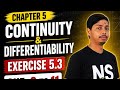 Class 12th Chapter 5 Continuity and differentiability exercise 5.3 Ques. 8 to 11.