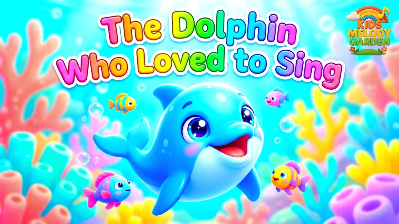 The Dolphin Who Loved to Sing 🐬🎶 | Kids Story Song | Musical Nursery Rhyme | Kids Melody Garden