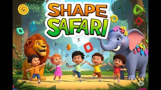 Shape Safari Song | Learn Shapes with Circle, Square, Triangle & Jungle Animals