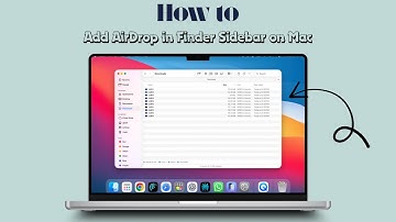How to Add AirDrop in Finder Sidebar on Mac