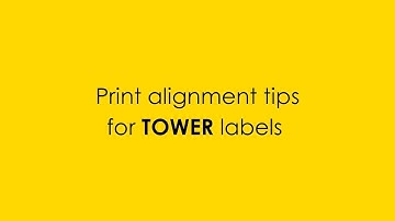 How to Fix Misaligned Printing on A4 Labels | TOWER