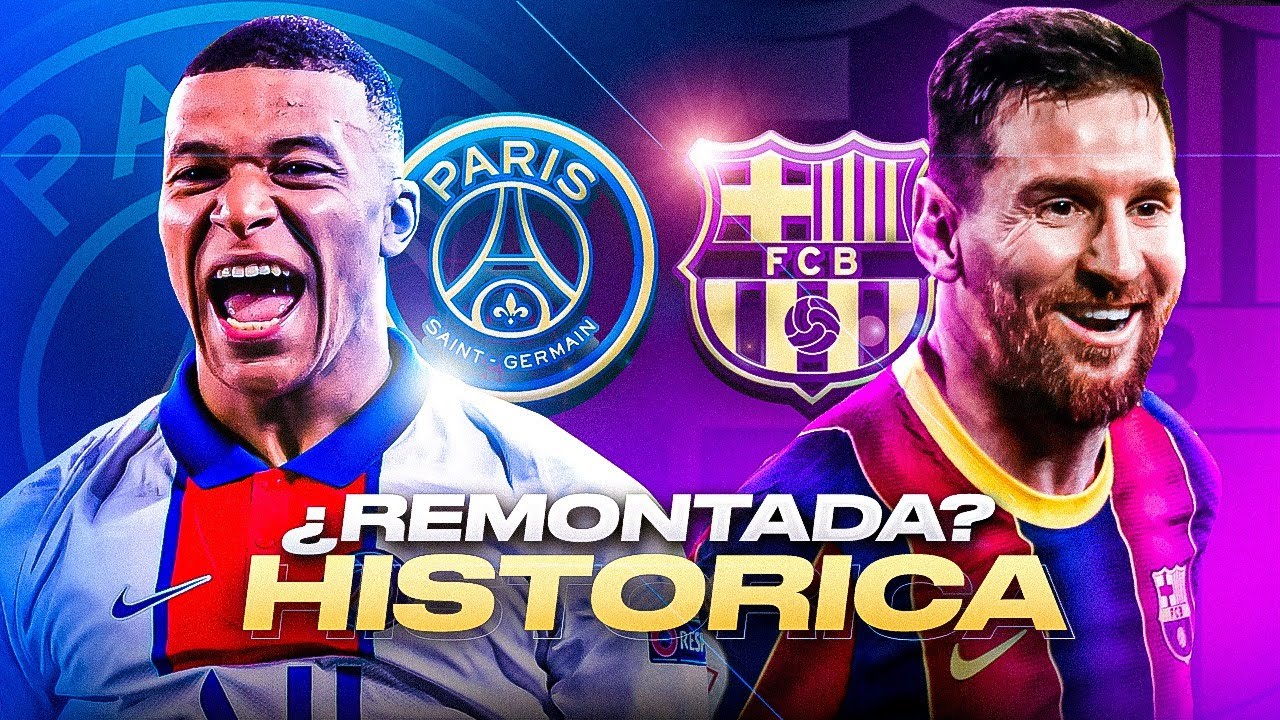 PSG vs FC BARCELONA (EN DIRECTO) Vuelta Octavos de Final ...