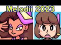 Scratchin melodii sage 2023 demo all songs  game over animations cute rhythm game