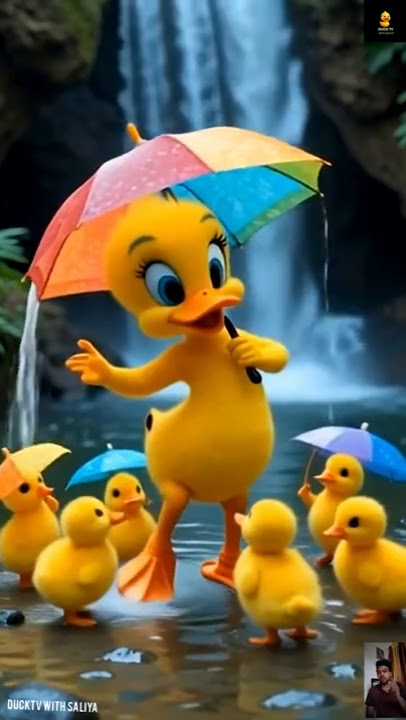 duck and little ducks dancing and enjoy moment #duck #duckrescue #duckstory