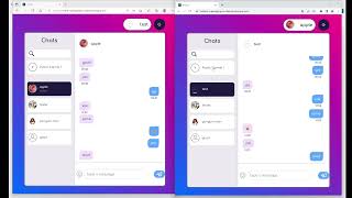 Web app instant messaging demonstration screenshot 5