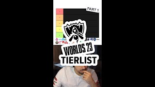 Odoamnes Worlds 2023 tier list - agree Disagree lolesports