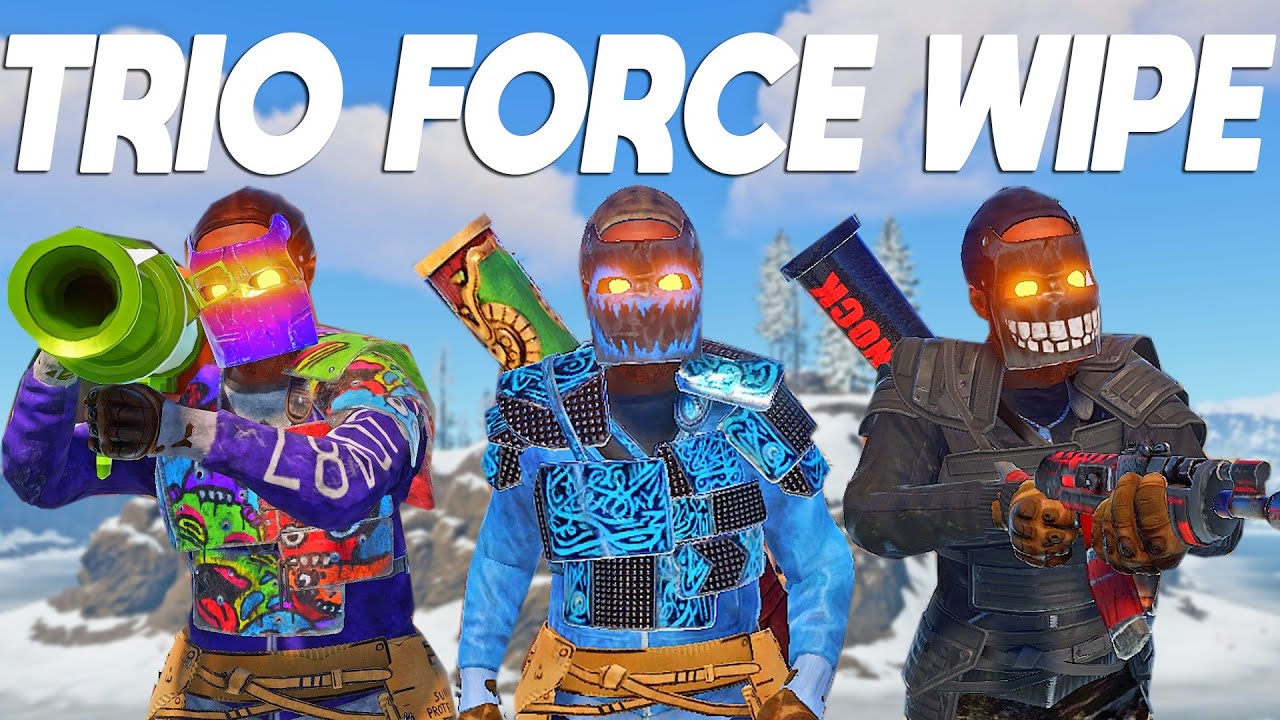 Rust How We Play FORCE WIPE as a TRIO (2 RAID DEFENCES) YouTube