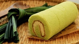 Homemade Pandan Swiss Roll | Cotton Sponge Cake Recipe ... 