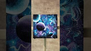 Galaxy painting process #art #shorts #galaxypainting #acrylicpainting