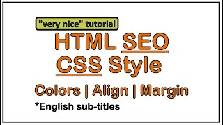 HTML SEO - Html CSS-HTML Seo Basics-Html CSS Tutorial-HTML Tutorial For Beginners-Html Tutorial-SEO