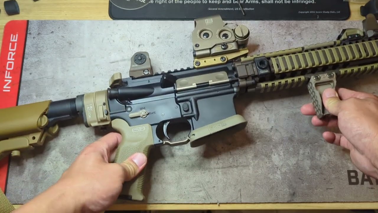 HRF Concepts RCM on Daniel Defense Mk18 - YouTube