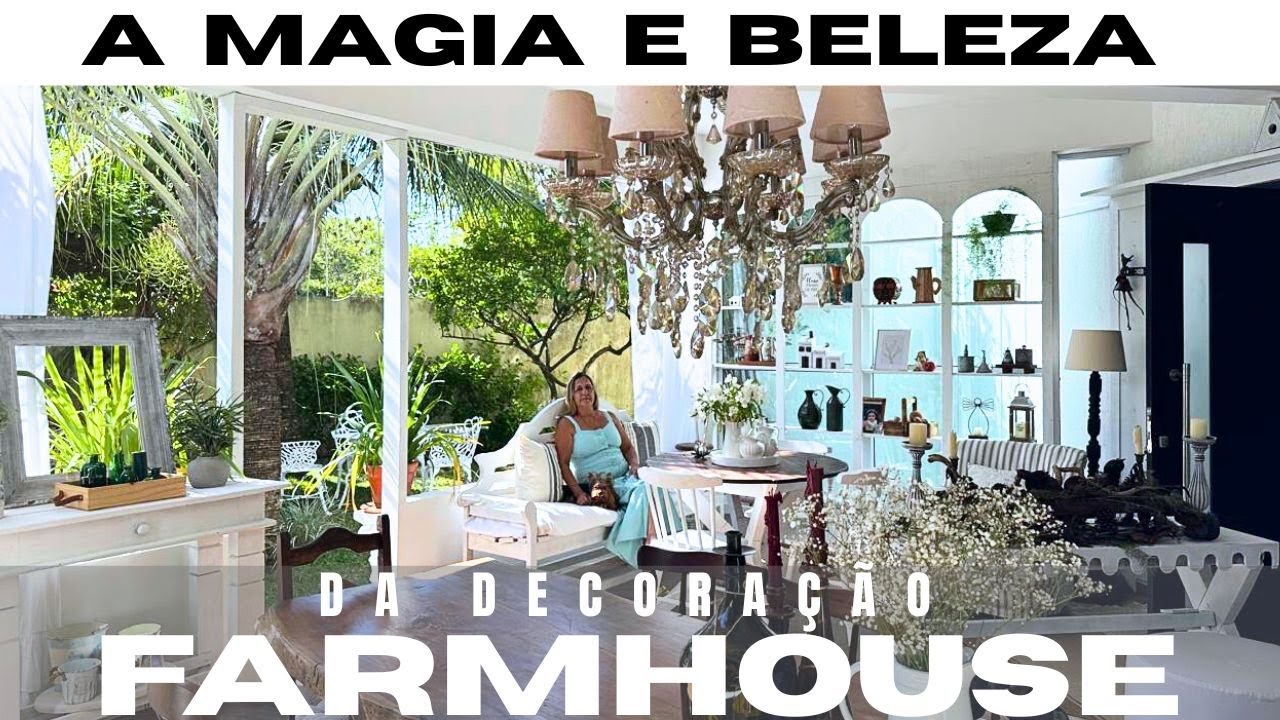 UM REFÚGIO VERDE NO ESTILO FARMHOUSE / ÁREA EXTERNA DOS SONHOS !  FARMHOUSE CERCADA POR VERDE