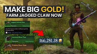 Best Way To Farm Jagged Animal Claw & Make Easy Gold In New World (Farming Guide)