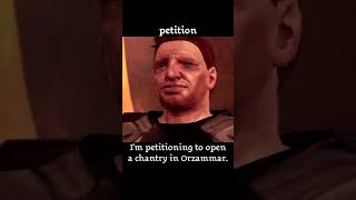 petition — Dragon age : Origins dialogue scene