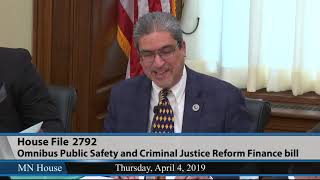 House Public Safety and Criminal Justice Reform Finance and Policy Division - part 1  4/4/19