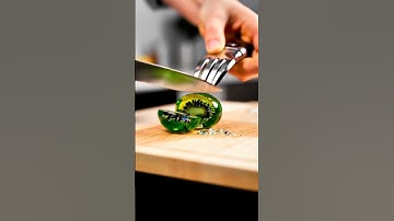 Glass Kiwi Macro Satisfying Slices | ASMR Hyper-Real Fruit Cutting #macro #glassfruit #ASMR #satisfy