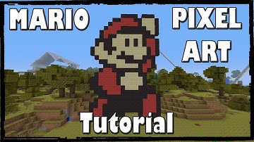 Minecraft Pixel Art Tutorial - Mario