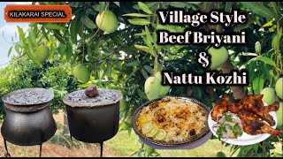 Kilakarai Traditional Biryani in Farm House | Village Cooking Beef Briyani Muslim Style