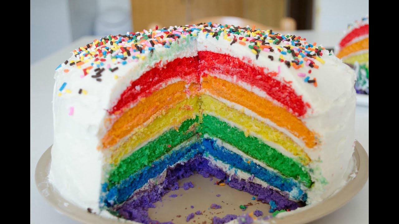 La cuisine pour les nuls RAINBOW CAKE  facile YouTube