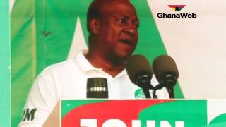 NDC supporters troop out of stadium as President Mahama delivers campaign launch speech