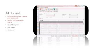 Sage 50 - Add Journals