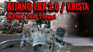 Cara mengatasi Rpm / lamsam atau idle pada kijang EFI 2.0 LGX atau krista yang tinggi berayun‼️