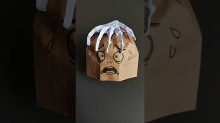 Skeleton Hand Origami Tutorial | How to make origami skeleton hand #shorts #skeleton #paperart