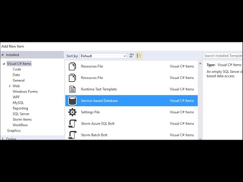 HOW TO CREATE DATABASE (LOCAL) INSIDE OF THE VISUAL STUDIO SERVICE BASED DATABASE C# WINDOWS APP