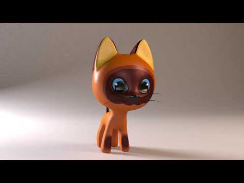 Kitten Gav 3D model Котенок Гав