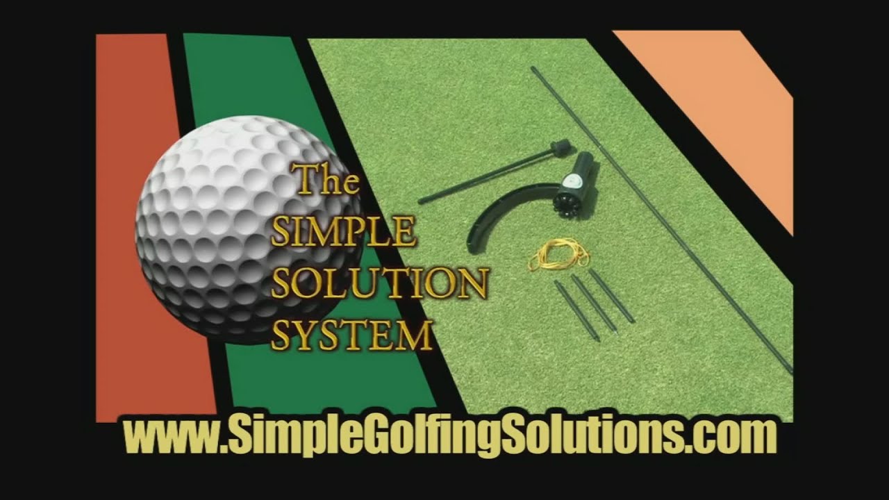 Simple Golfing Solutions Golf Swing Training Aid Commercial Youtube regarding Perfect Solutions Golf Swing Laser Trainer