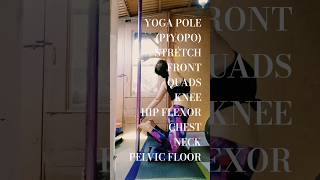 Yoga Pole Piyopo Eccentric Isometric Strength Stretch Knee Quad Hip Flexor Abs Pelvis Chest Neck