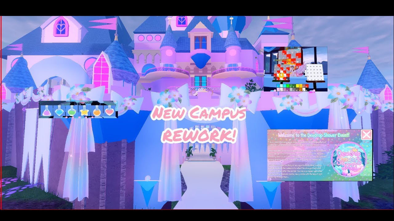 NEW CAMPUS REWORK!! Dewdrop Showers | Royale High - YouTube