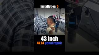 43” 4K ST TV Panel Repair Done by Laser Machine 🔥||TV repair||4k penal