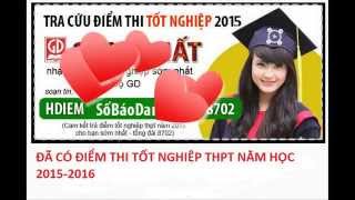 ĐIỂM THI TỐT NGHIỆP THPT QUỐC GIA CỤM THI ĐH TIỀN GIANG năm 2015