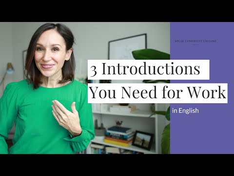 Introductions for Work in English [with 3 Practical Examples]