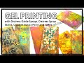Gel Printing with Distress Oxide Sprays, Distress Sprays Stains, Liquitex Paint and Coffee