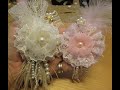 2 x shabby chic handmade flowers  tutorial  jennings644  teacher of all crafts